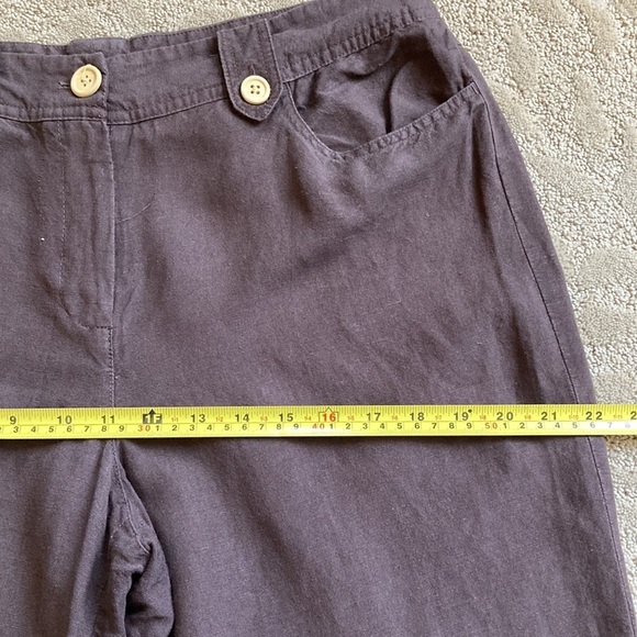 Larry Levine Women’s Linen Capri pants - Picture 7 of 9